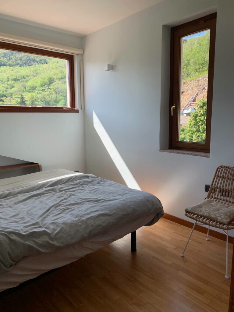 Bedroom with valley view