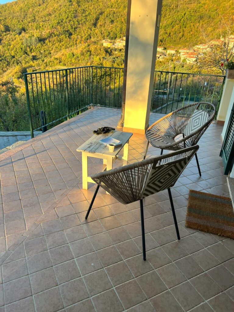 Terrace at sunset